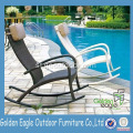 Synthetic Curved Modern Rattan Outdoor Lounge Chair